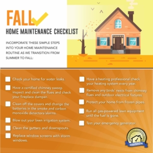 Fall home maintenance checklist.