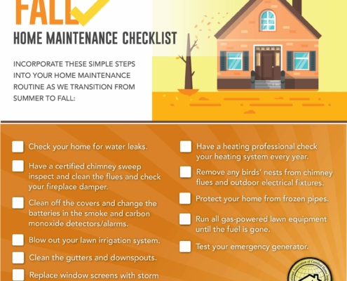 Fall home maintenance checklist.