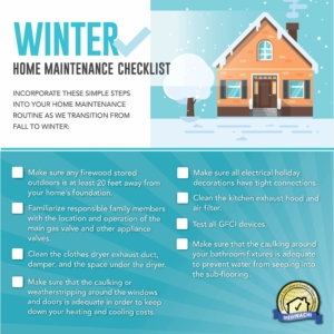 Winter home maintenance checklist.